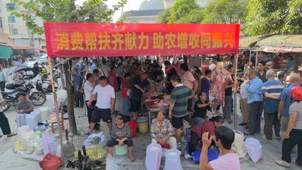 党旗引领农市大集 家禽销售助农增收